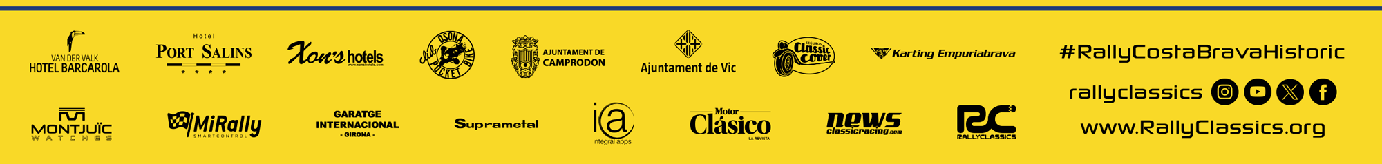 Sponsors XXI Rally Costa Brava Històric 2024