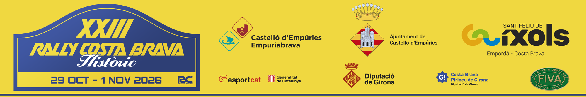 Sponsors XXI Rally Costa Brava Històric 2024