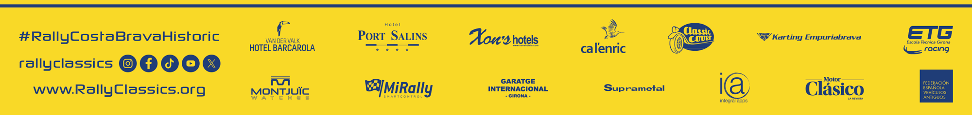 Sponsors XXI Rally Costa Brava Històric 2024