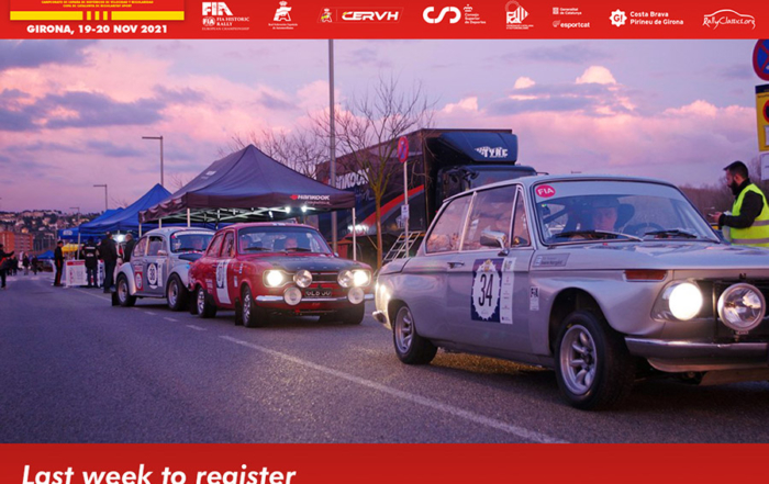 Letzte Woche Anmeldung für die 69 Rally Costa Brava